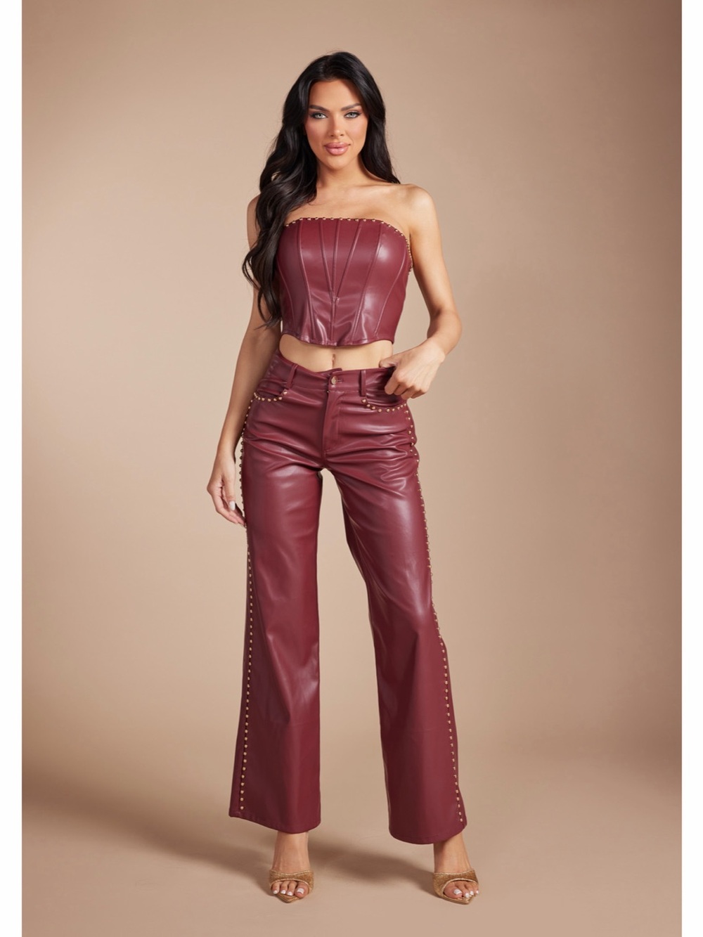 PU Pant Set